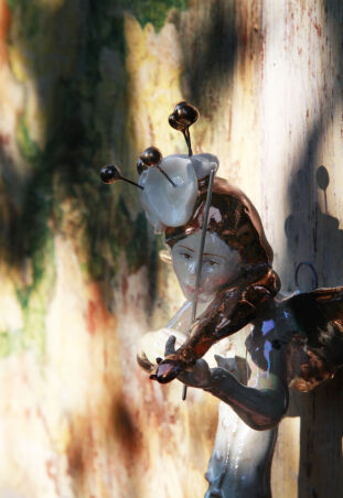 ANIOŁ  TURMALINOWY ZE SKRZYPCAMI