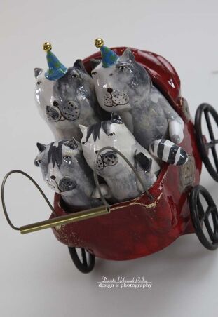 WÓZEK Z CZWÓRKĄ SZALONĄ