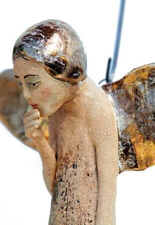 ANIOŁ ZŁOCONY PROSTY