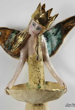 ANIOŁ TURMALINOWY  KRÓLEWSKI  ŚWIECZNIK