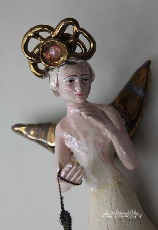 ANIOŁ TURMALINOWY Z KLATKĄ