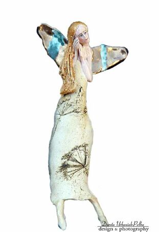 ANIOŁ TURMALINOWY O PIASKOWYCH WŁOSACH