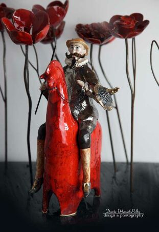 ROSYNANT CZERWONY Z GARBEM