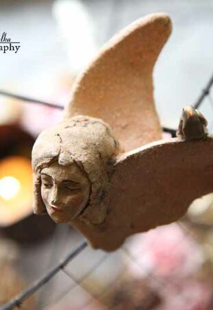 GŁÓWKA ANIELSKA NA ŚCIANĘ 