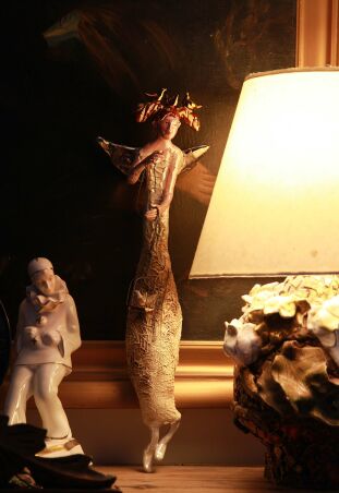 ANIOŁ TURMALINOWY Z KLATKĄ