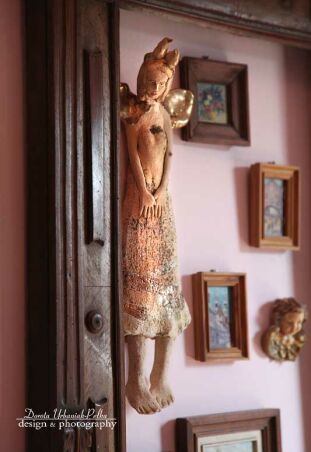 ZŁOTOSKRZYDŁY Z PTASZKAMI - ANIOŁ XL