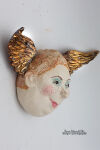 CERAMICZNA GŁOWA ANIOŁA - PUTTO