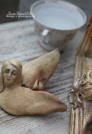 GŁÓWKA ANIELSKA   Z PTASZKIEM 