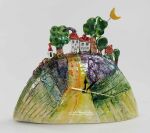 JESIENNY PRZEDWIECZÓR Z ŻÓŁTYM KSIĘŻYCEM