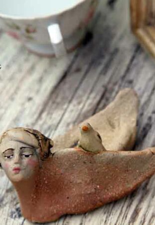 GŁÓWKA ANIELSKA   Z PTASZKIEM 